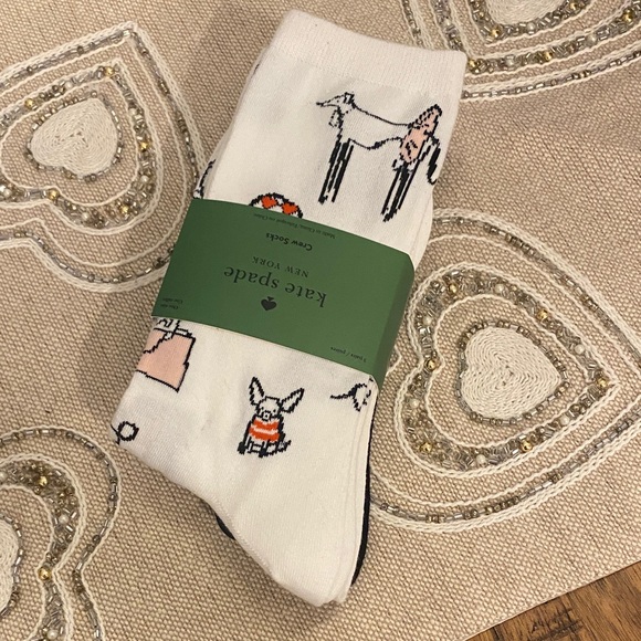 kate spade  Crew Socks-3 pair - Picture 2 of 7